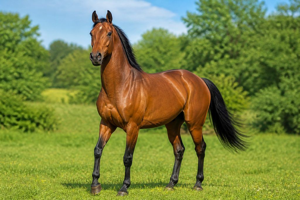La robe baie du cheval : identification et génétique