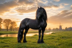 Le Frison : allure, tempérament et soins, joyau néerlandais