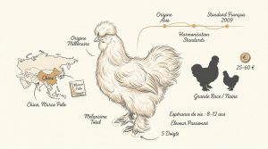 La poule Soie : caractéristiques et guide d'élevage complet