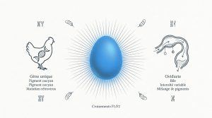 Poule œuf bleu : races, génétique et conseils d'élevage