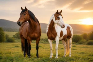 Le cheval bai et pie : couleurs et marques expliquées