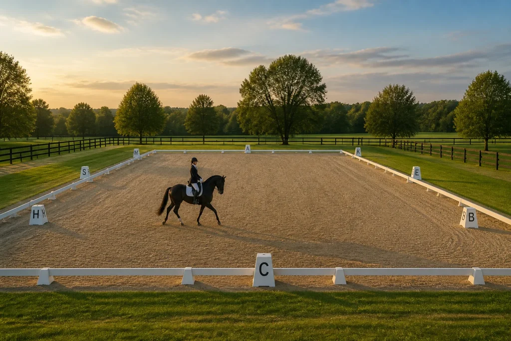 Harmonie equestre au crepuscule
