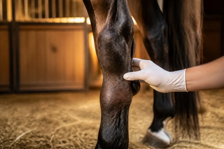 Cheval engorgé : symptômes, causes et soins immédiats