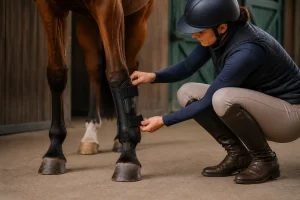 Guêtres cheval : protégez les membres de votre monture