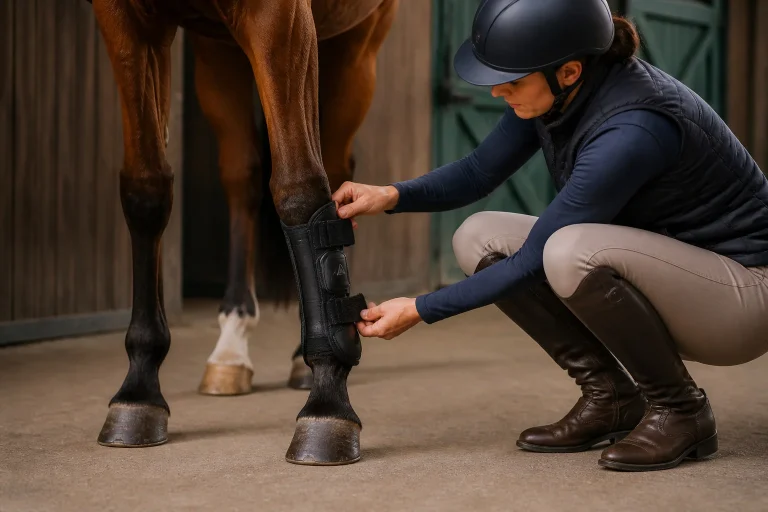 Guêtres cheval : protégez les membres de votre monture