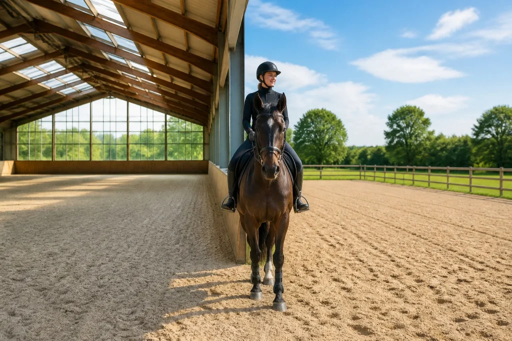 Cavaliere et ses deux carrieres equestres