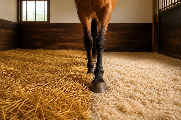 Paille ou copeaux : quel choix pour votre cheval ?