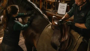 Saddle fitter : les signes d’une selle mal adaptée, les 3 allures à observer et les réglages possibles